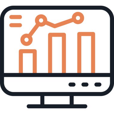 vektör lcd düz biçim simgesi