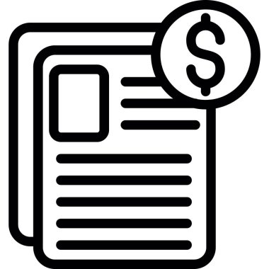 iş sözleşmesi kağıt simgesi, özet biçimi