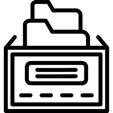 Dosya. Web simgesi basit illüstrasyon