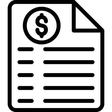 iş ve finans satırı vektör simgesi.