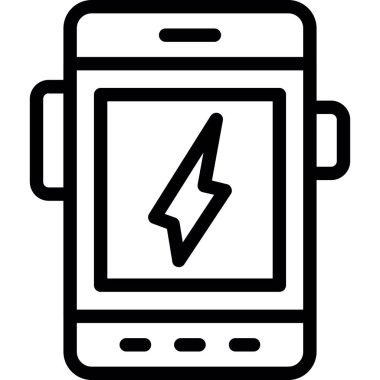 pil simgesi. Beyaz arkaplanda izole edilmiş web tasarımı için özet vektör çizimi