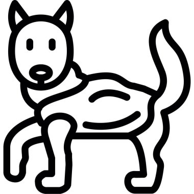 taslak biçiminde köpek evcil hayvan simgesi