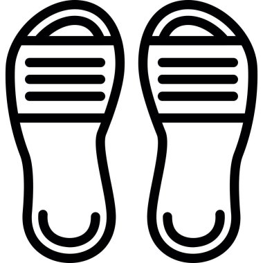 Sandaletler. Web simgesi basit illüstrasyon