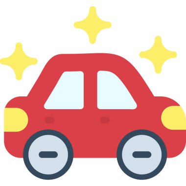 - Araba. Web simgesi basit illüstrasyon