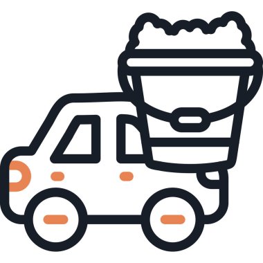 araba yemeği dağıtım simgesi ana hatlarıyla