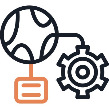 Ayarlama. Web simgesi basit illüstrasyon