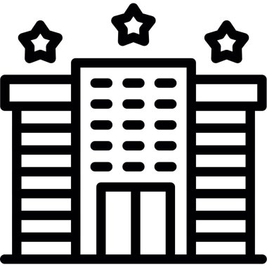 Bina. Web simgesi basit tasarım