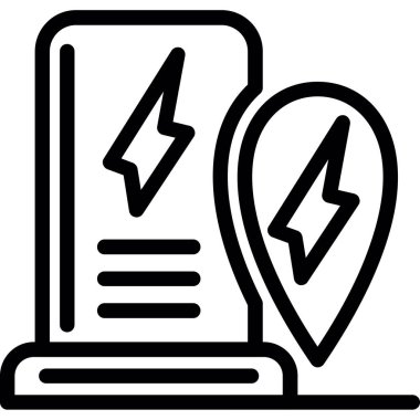 harita konumu gps simgesi ana hat biçiminde