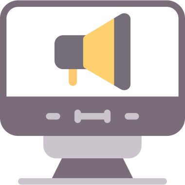 Hoparlör simgesi, vektör illüstrasyonu