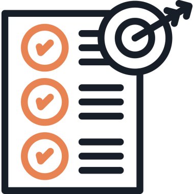 Liste. Web simgesi basit illüstrasyon