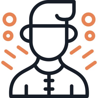 avatar. Web simgesi basit illüstrasyon