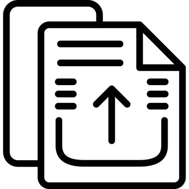 Belge. Web simgesi basit illüstrasyon