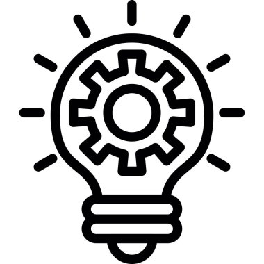 Fikir simgesi vektör illüstrasyonu