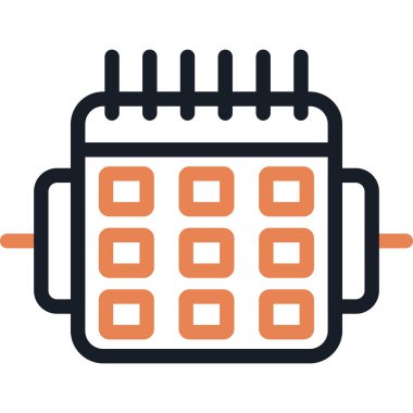 Takvim simgesi vektör illüstrasyonu