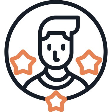 Yıldız. Web simgesi basit illüstrasyon