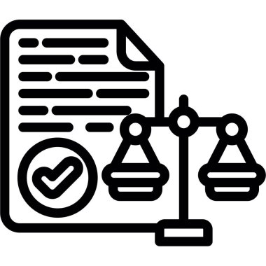 Sözleşme. Web simgesi basit tasarım