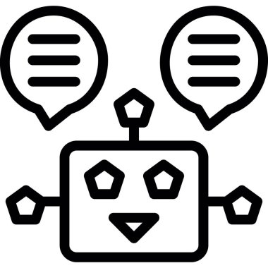 Sohbet mesajı vektör illüstrasyonu