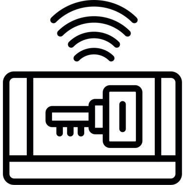 wifi vektör ince çizgi simgesi