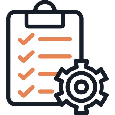 Kontrol Listesi Düz Vektör Simgesi