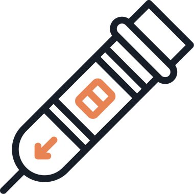 Termometre. Web simgesi basit illüstrasyon