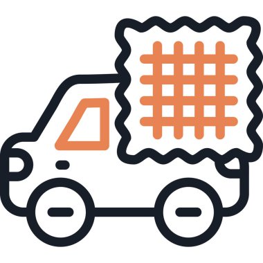 - Araba. Web simgesi basit illüstrasyon