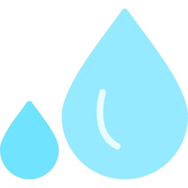 Su. Web simgesi basit illüstrasyon