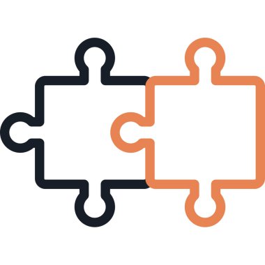 Kalp şeklinde iki yapboz parçası..