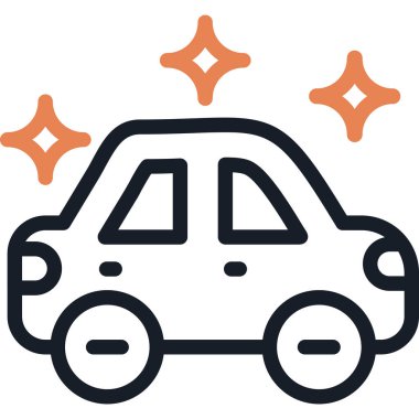 araba simgesi vektör illüstrasyonu