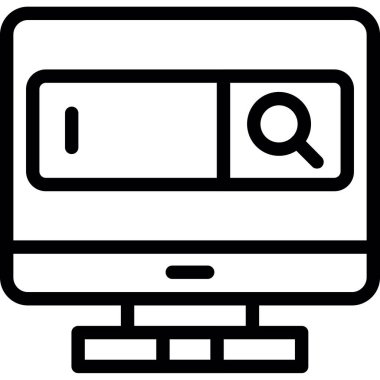 Tarayıcı tarayıcı simgesi ana hat biçiminde