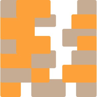 Modern bir binanın beyaz arka planının vektör çizimi