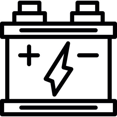 pil simgesi, beyaz arkaplanda izole edilmiş vektör