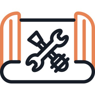 hammer and nails. vector illustration