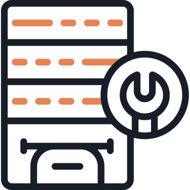 veritabanı sunucu veri simgesi - taslak biçimi