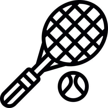 Toplu tenis raketi. Web simgesi