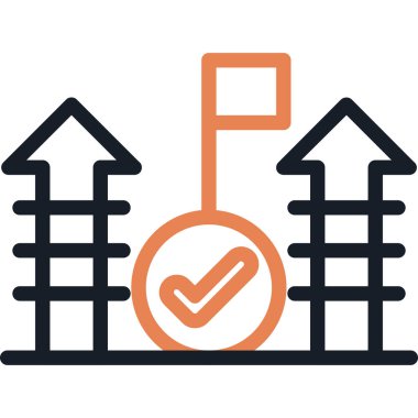 Fabrika. Web simgesi basit illüstrasyon