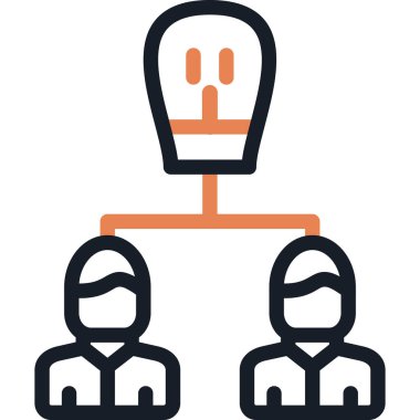 iş takımı simgesi vektör illüstrasyonu