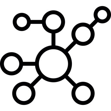 ağ bağlantı çizgisi vektör simgesi.