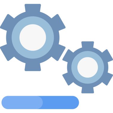 iş düz vektör simgesi