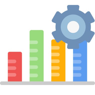 ticari düz simge, vektör, illüstrasyon, iş konsepti