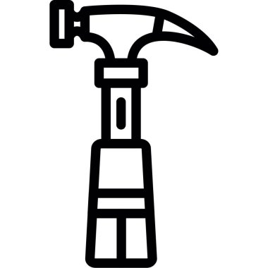 Çekiç ikonu vektör illüstrasyonu