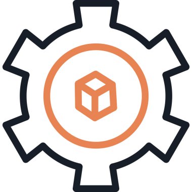 dişli simgesi vektör illüstrasyonu