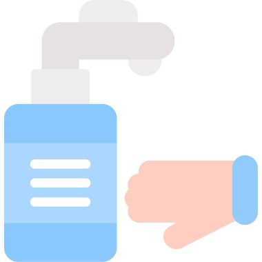 Temizlik fırçası. Basit illüstrasyon