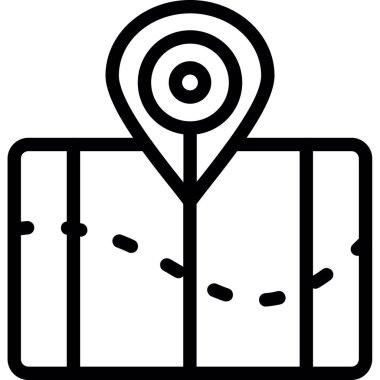 gps konum haritası simgesi