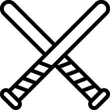 beysbol sopası simgesi ana hatlarıyla