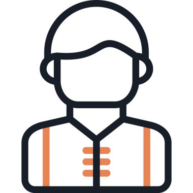 futbol oyuncusu simgesi vektör illüstrasyonu