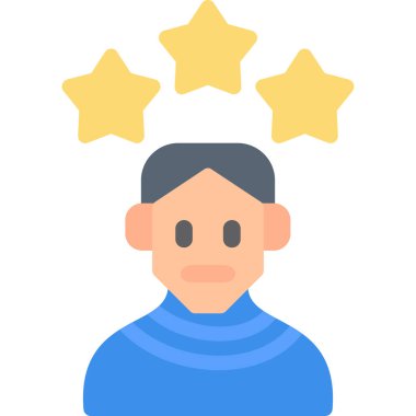 avatar erkek simgesi düz stil