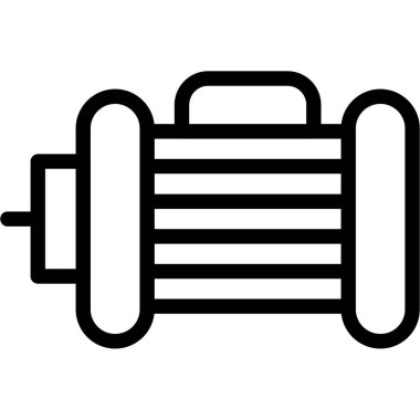 Alternatör basit vektör simgesi