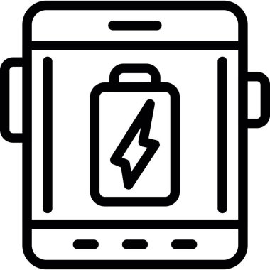 pil simgesi, vektör illüstrasyonu