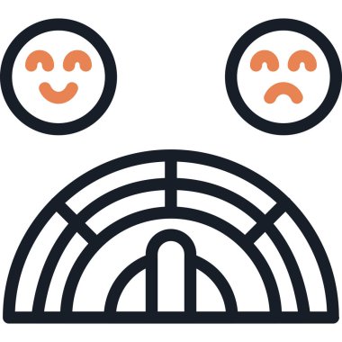 yüz simgesi, vektör illüstrasyonu