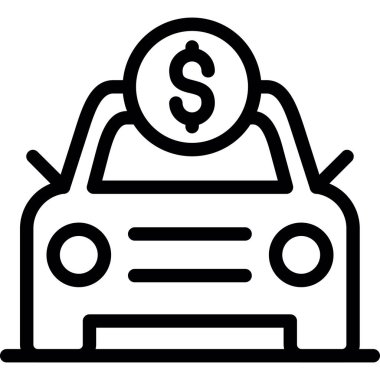 Araba sigortası simgesi ana hatlarıyla